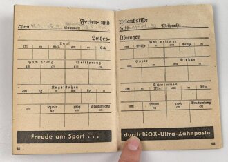 "Merkbuch 1936" einer Angehörigen im BDM., DIN A6