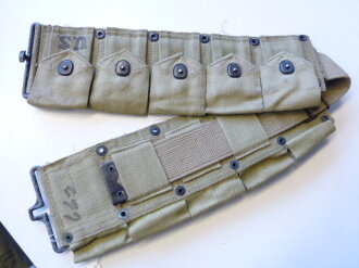 US Army WWII, belt, cartridge, CAL 30, khaki, 1943 dated, unused