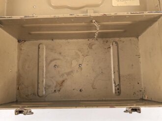 Transportkasten zum Schwebekreisvisier 38 für 2cm Flak der Wehrmacht. Originallack,
