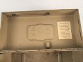 Transportkasten zum Schwebekreisvisier 38 für 2cm Flak der Wehrmacht. Originallack,
