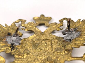 Österreich k.u.k. Mützenabzeichen aus Messingblech. Neuzeitliche Anfertigung, Breite 10,5cm