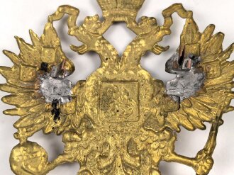 Österreich k.u.k. Mützenabzeichen aus Messingblech. Neuzeitliche Anfertigung, Breite 10,5cm