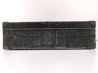 Transportkasten für ein Minensuchgerät Wien 41 der Wehrmacht, Originallack, ungereinigtes Stück