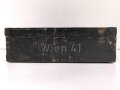 Transportkasten für ein Minensuchgerät Wien 41 der Wehrmacht, Originallack, ungereinigtes Stück