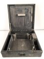 Transportkasten für ein Minensuchgerät Wien 41 der Wehrmacht, Originallack, ungereinigtes Stück