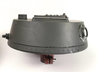 Messkreis zum Flakfernrohr DF 10 x 80 Wehrmacht. Hersteller hap. leichte Ausführung, gängig, neuzeitlich überlackiertes Stück