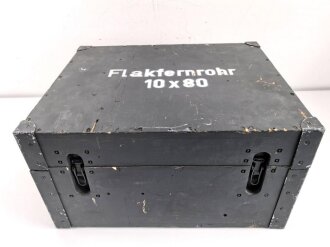 Transportkasten zum Flakfernrohr DF 10 x 80 Wehrmacht. Überlackiertes Stück