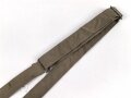 1. Weltkrieg, feldgrauer Trageriemen für Brotbeutel, die Schanzzeugschlaufe abgetrennt