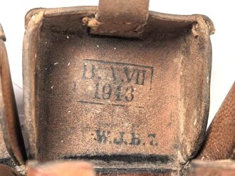 1. Weltkrieg Patronentasche. Kammerstück von 1913 in gutem Zustand