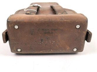 1. Weltkrieg Zielfernrohr ZF12 für MG 08 und 08/15. Gute Durchsicht und Absehen, Originallack. Hersteller Emil Busch Rathenow, in zugehörigem Behälter