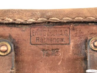 1. Weltkrieg Zielfernrohr ZF12 für MG 08 und 08/15. Gute Durchsicht und Absehen, Originallack. Hersteller Emil Busch Rathenow, in zugehörigem Behälter