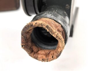 1. Weltkrieg Zielfernrohr ZF12 für MG 08 und 08/15. Gute Durchsicht und Absehen, Originallack. Hersteller Emil Busch Rathenow, in zugehörigem Behälter