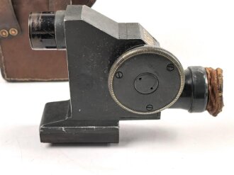 1. Weltkrieg Zielfernrohr ZF12 für MG 08 und 08/15. Gute Durchsicht und Absehen, Originallack. Hersteller Emil Busch Rathenow, in zugehörigem Behälter