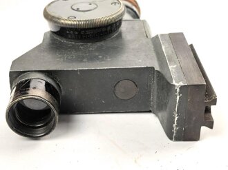 1. Weltkrieg Zielfernrohr ZF12 für MG 08 und 08/15. Gute Durchsicht und Absehen, Originallack. Hersteller Emil Busch Rathenow, in zugehörigem Behälter