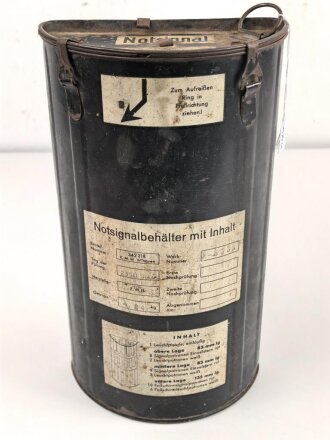 Luftwaffe, Notsignalbehälter für Leuchtpistole...