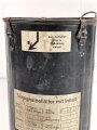 Luftwaffe, Notsignalbehälter für Leuchtpistole im Flugzeug. Originallack, datiert 1944