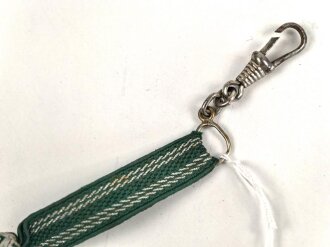 Troddel für Unteroffiziere als Schlüsselanhänger. Gesamtlänge mit Karabinerhaken 14,5cm