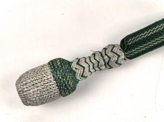 Troddel für Unteroffiziere als Schlüsselanhänger. Gesamtlänge mit Karabinerhaken 14,5cm