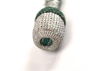 Troddel für Unteroffiziere als Schlüsselanhänger. Gesamtlänge mit Karabinerhaken 14,5cm