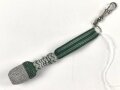 Troddel für Unteroffiziere als Schlüsselanhänger. Gesamtlänge mit Karabinerhaken 14,5cm