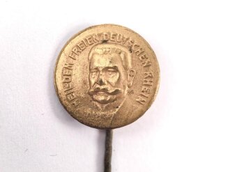 Anstecknadel Bildnis Hindenburg " Heil dem freien...