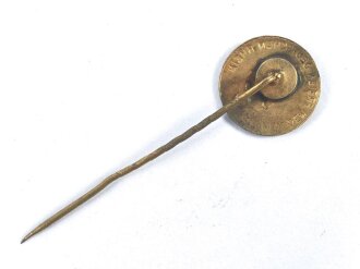 Anstecknadel Bildnis Hindenburg " Heil dem freien deutschen Rhein " Durchmesser 15mm