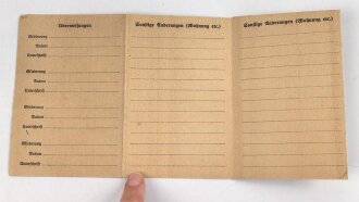 BDM Mitgliedausweis, Gebiet 16 Obergau, Sachsen, datiert 3.1.1938