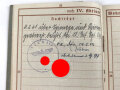 Wehrpaß Heer, eingestellt am 10.1.1940 bei Infanterie Ersatz Btl. 63 Ingolstadt