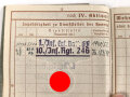 Wehrpaß Heer, eingestellt am 10.1.1940 bei Infanterie Ersatz Btl. 63 Ingolstadt