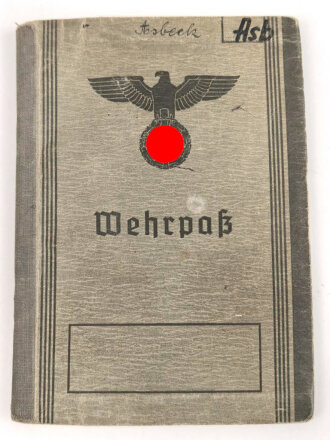 Wehrpaß Heer, eingestellt am 15. Januar 1942 bei 3. Schtz. Kp./ Ers. Btl. 179 Traunstein