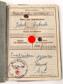 Wehrpaß Heer, eingestellt am 15. Januar 1942 bei 3. Schtz. Kp./ Ers. Btl. 179 Traunstein