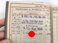 Wehrpaß Heer, eingestellt am 15. Januar 1942 bei 3. Schtz. Kp./ Ers. Btl. 179 Traunstein