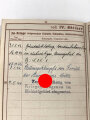 Wehrpaß Heer , eingestellt  18.5.43 bei Grenadier Ersatz Btl. 63 Ingolstadt