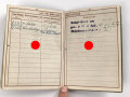 Wehrpaß Heer , eingestellt  18.5.43 bei Grenadier Ersatz Btl. 63 Ingolstadt