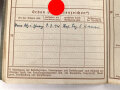 Wehrpaß Heer , eingestellt  18.5.43 bei Grenadier Ersatz Btl. 63 Ingolstadt