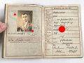 Wehrpaß Heer , eingestellt  18.5.43 bei Grenadier Ersatz Btl. 63 Ingolstadt