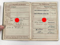 Wehrpaß Heer , eingestellt  18.5.43 bei Grenadier Ersatz Btl. 63 Ingolstadt