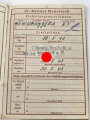 Wehrpaß Heer , eingestellt  18.5.43 bei Grenadier Ersatz Btl. 63 Ingolstadt