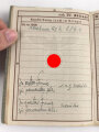 Wehrpaß Heer , eingestellt  18.5.43 bei Grenadier Ersatz Btl. 63 Ingolstadt