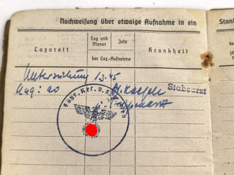 Soldbuch Heer, ausgestellt am 27.4.1943 bei "Gr. Ers. Btl 181"