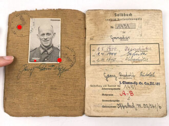 Soldbuch Heer, ausgestellt am 27.4.1943 bei "Gr. Ers. Btl 181"