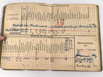 Soldbuch Heer, ausgestellt am 27.4.1943 bei "Gr. Ers. Btl 181"