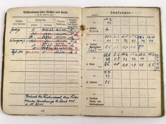 Soldbuch Heer, ausgestellt am 27.4.1943 bei "Gr. Ers. Btl 181"