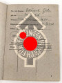 Leistungsbuch der Hitler-Jugend,eingetragenes Leistungsabzeichen in Silber, Bann 332 Landshut, datiert 1943