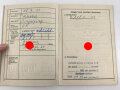 Organisation Todt - Dienstbuch eines Angehörigen aus Dingelfing, datiert 1940