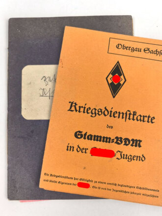 Kriegsdienstkarte des Stamm-BDM in der Hilter-Jugend,...