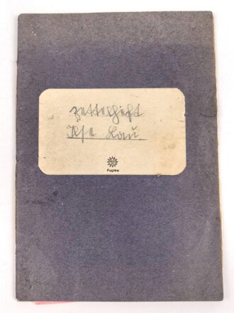 Kriegsdienstkarte des Stamm-BDM in der Hilter-Jugend, Kamenz Untergau 178, datiert 1941, dazu ein Heftchen