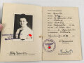 BDM Landjahr Ausweis für das Landjahrlager Altkarbe Schneidemühl, datiert 1941