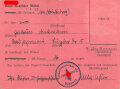 Bund deutscher Mädel, Berechtigungschein zum Tragen des Wimpel JM Gruppe 16, Büdeberg, datiert 1934