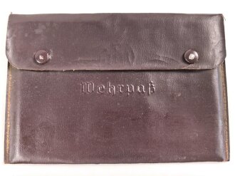 Wehrpaß Hülle aus Kunstleder, gebraucht
